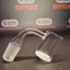 Quartz Banger - 18mm / 90° Male Fitting - Flat Bottom Bucket - White
