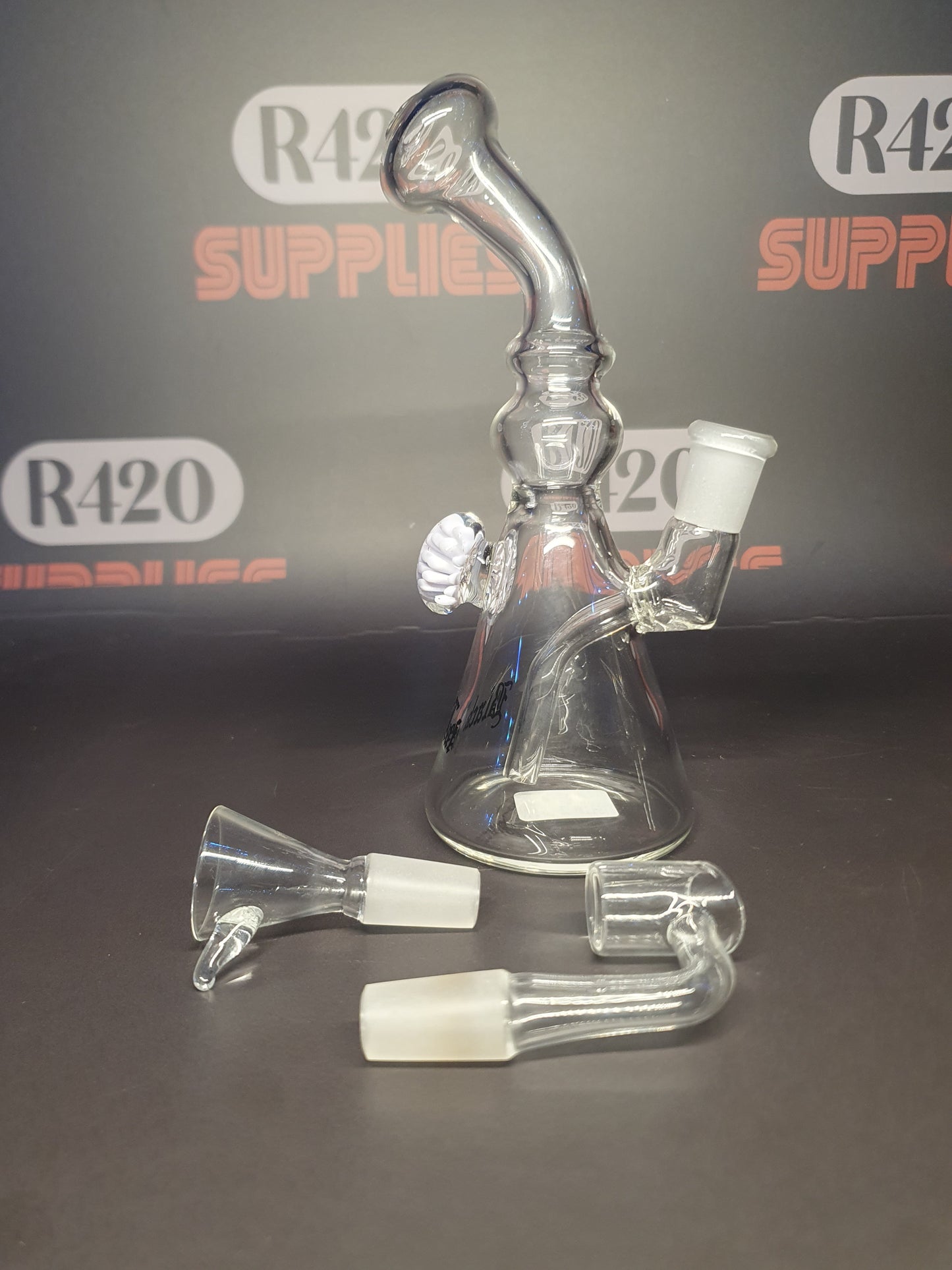 Black Leaf - Combi Glass Dab Rig - H180mm - Purple