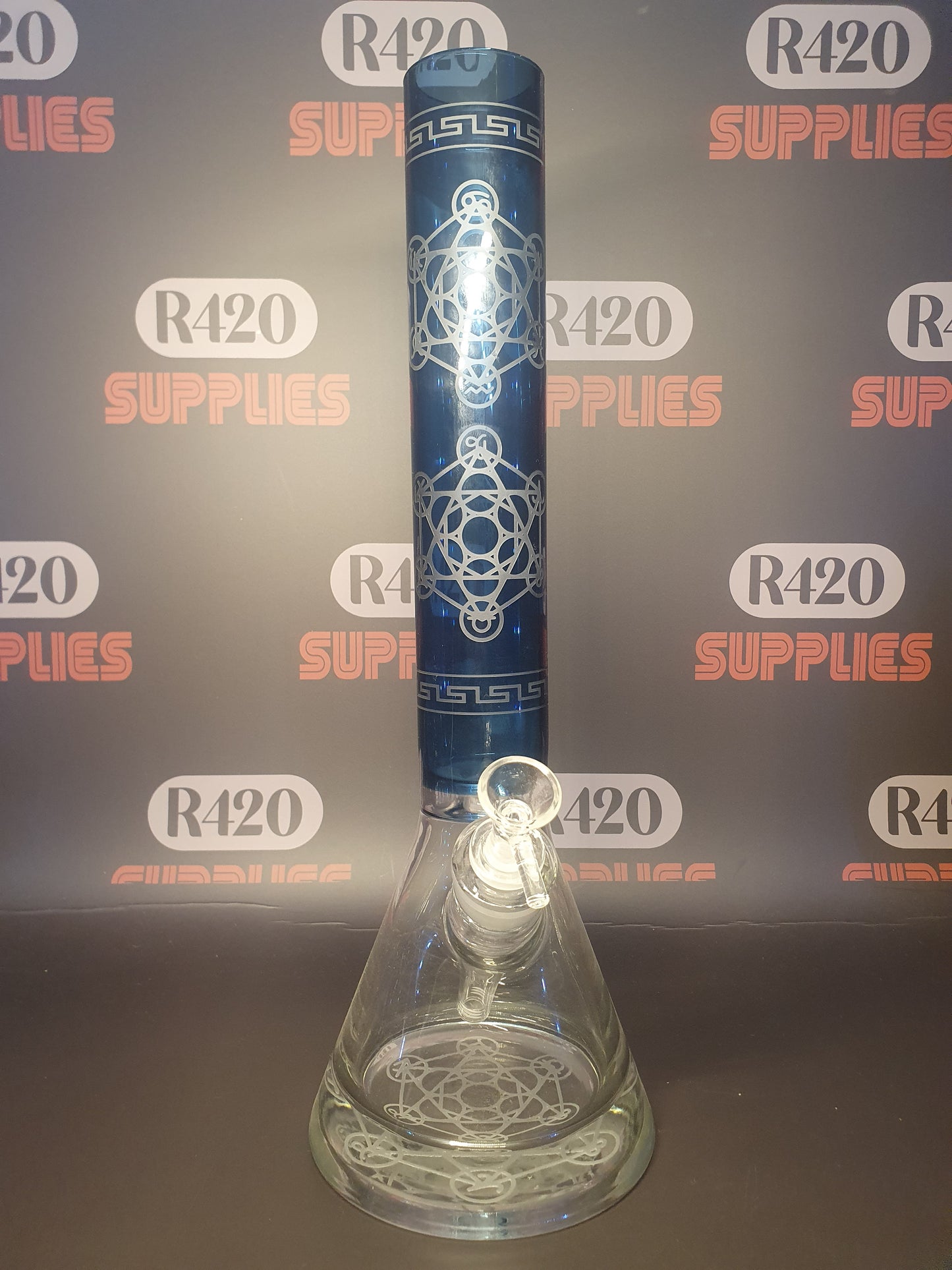 Amsterdam - Limited Edition Blue - Heavy Base - Geometric Art Series - H:40cm