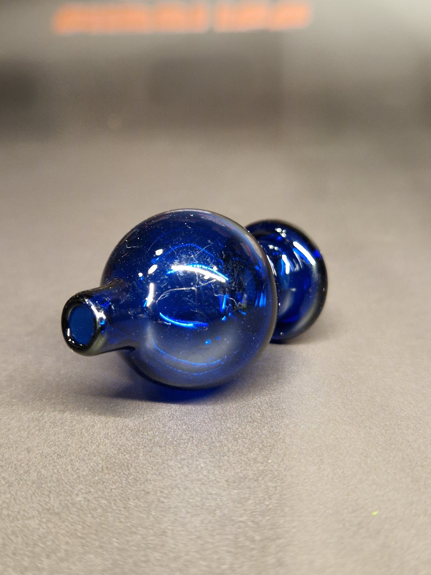 Glass Bubble Carb Cap - Blue