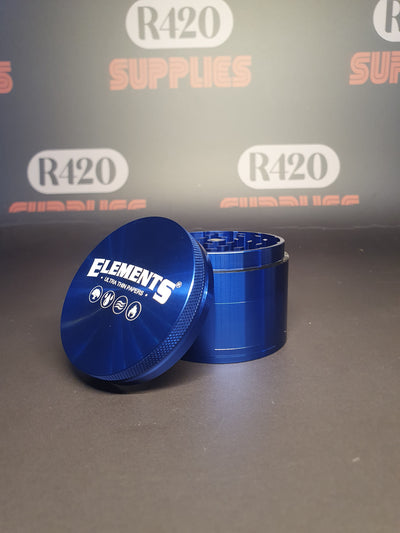 Aluminum Metal Grinder - 4 Part - Medium 55mm - Blue