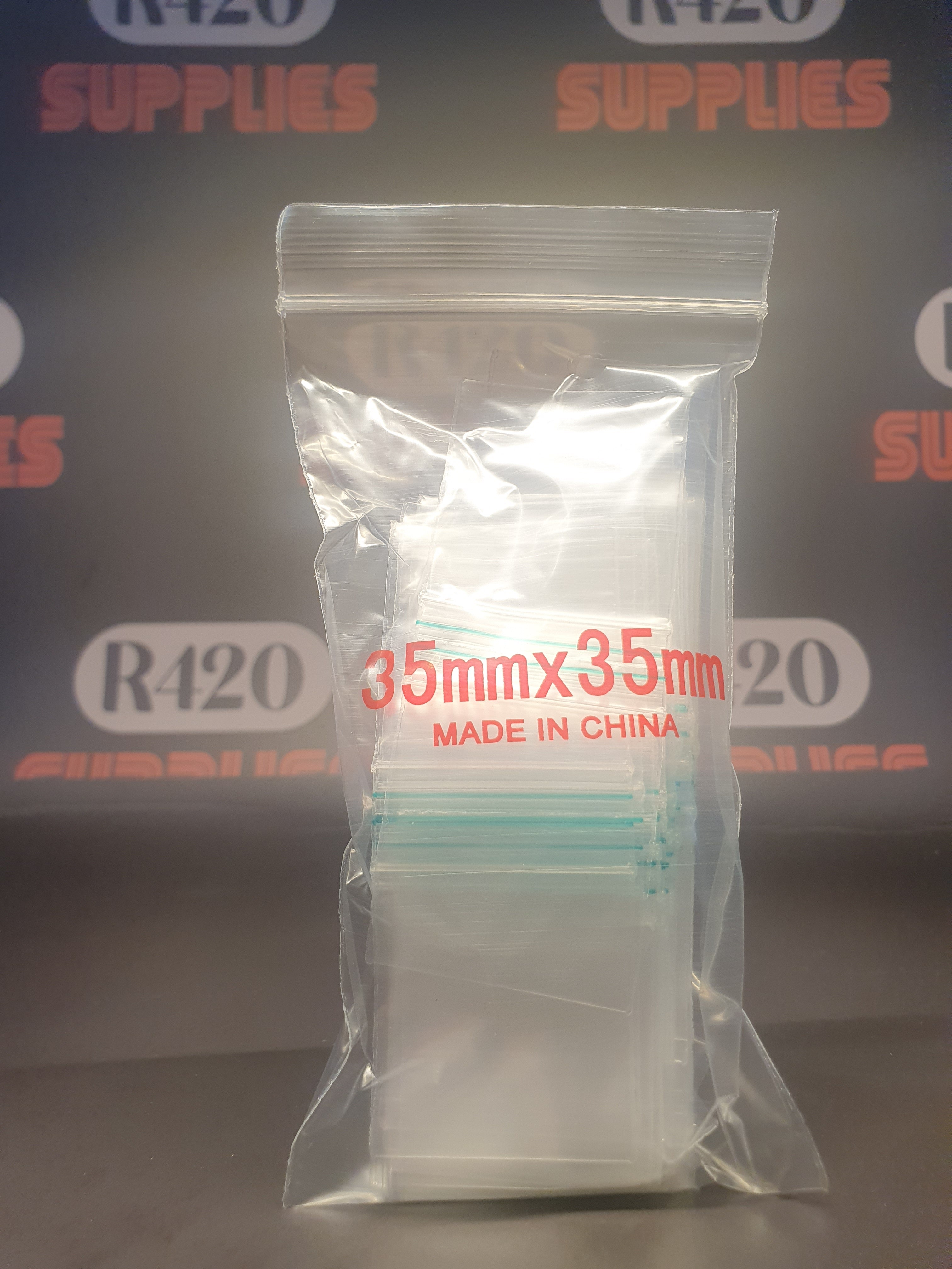 Ziplock Bag - Clear - 35x35mm - 50ù Strong (100)