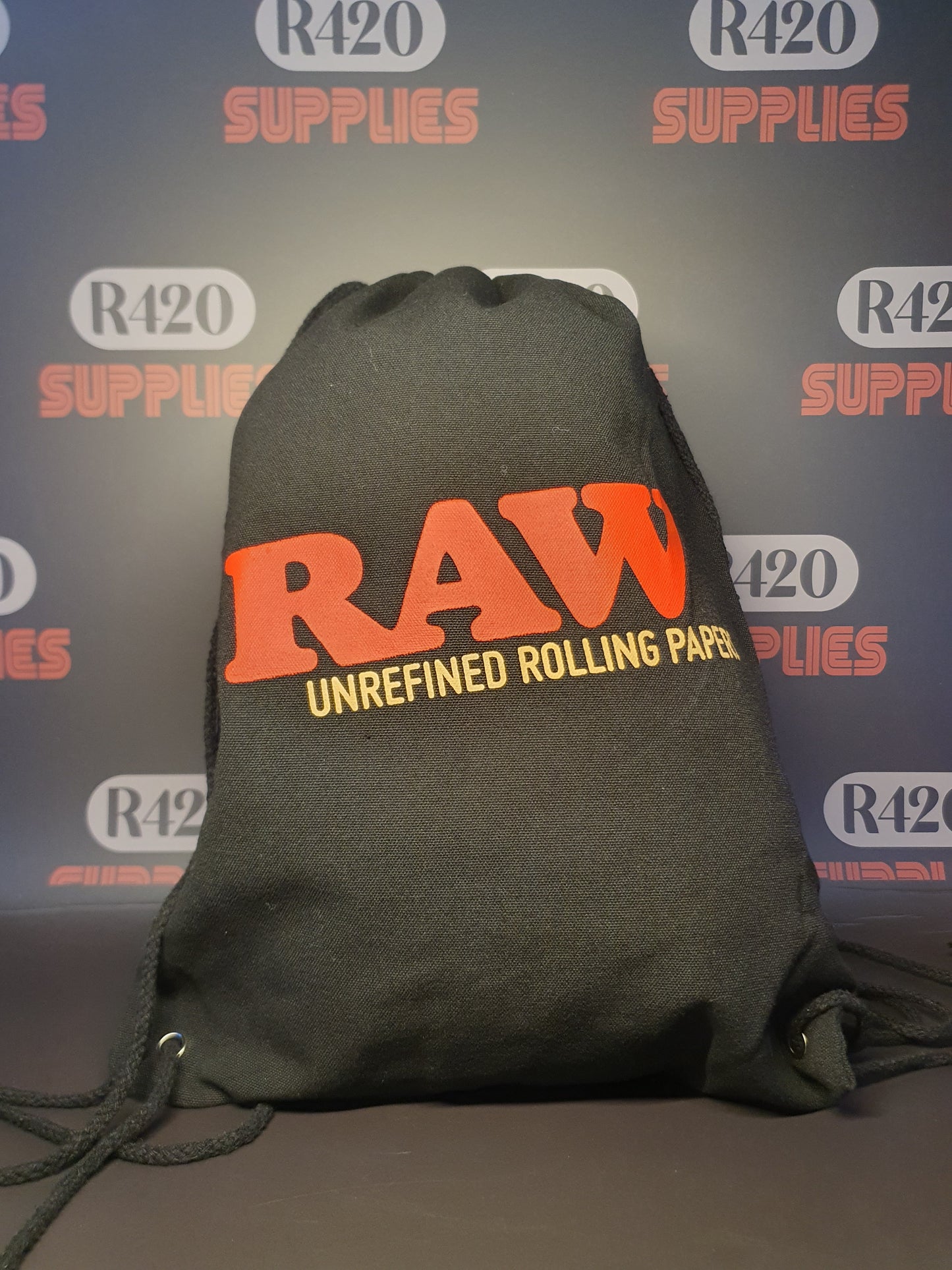 RAW Drawstring Bag - Black