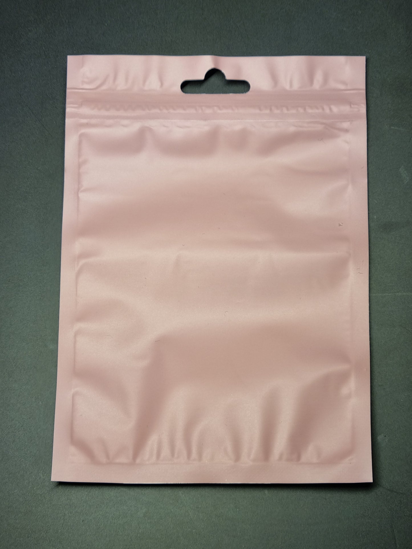 Mylar Ritssluitingszakje - Roze - 7,5x12cm