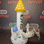 Grace Glass - Magic Mushrooms Bong (Yellow Top) - H:245mm
