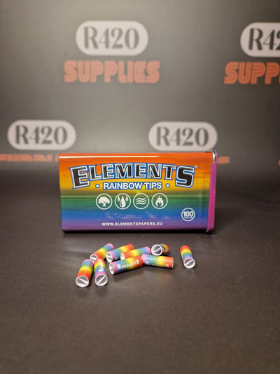 Elements Pre-Rolled Tips Tin 100 - Rainbow (limited edition)