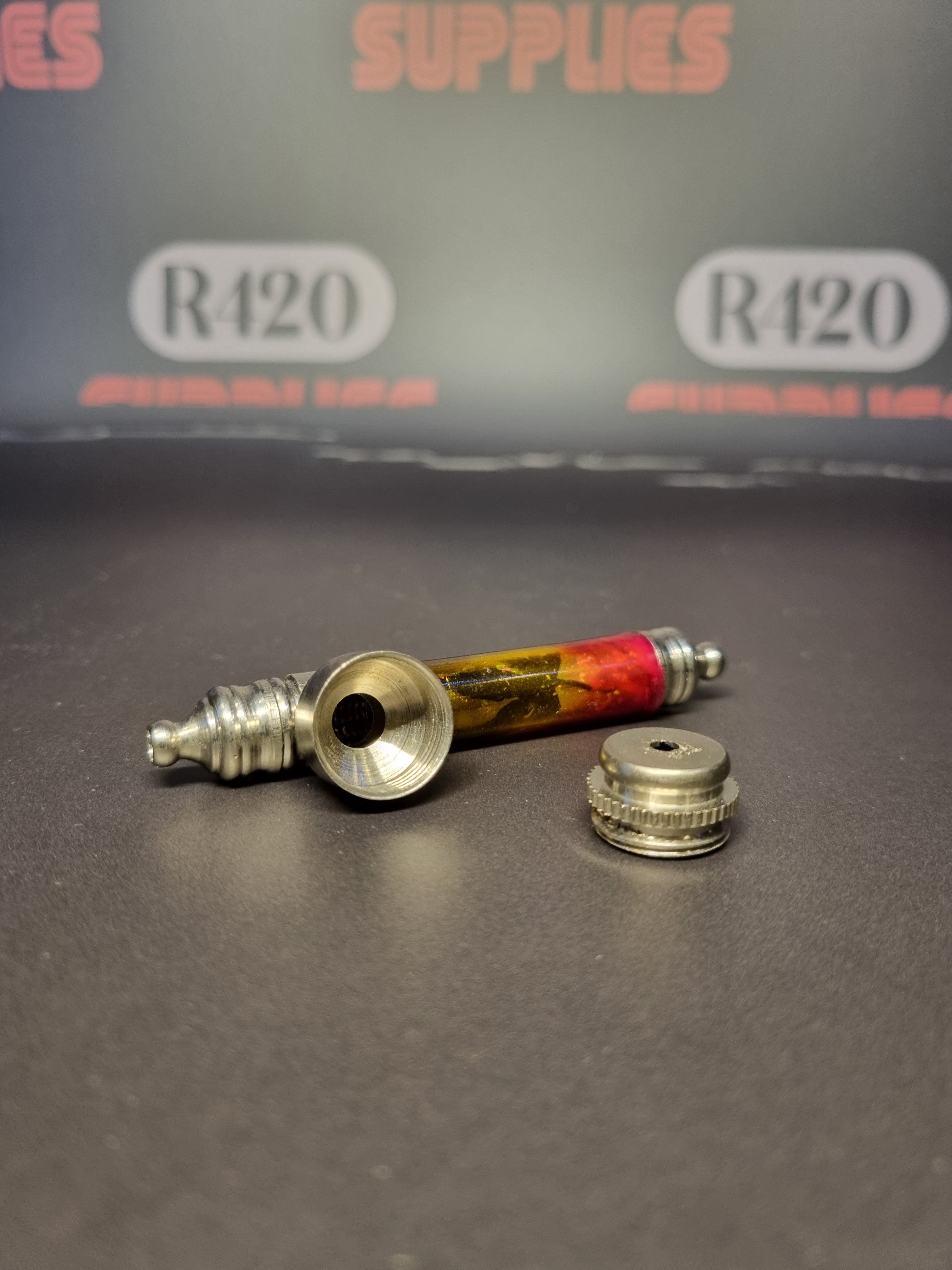 Metal Pipes with Screw-On Cap