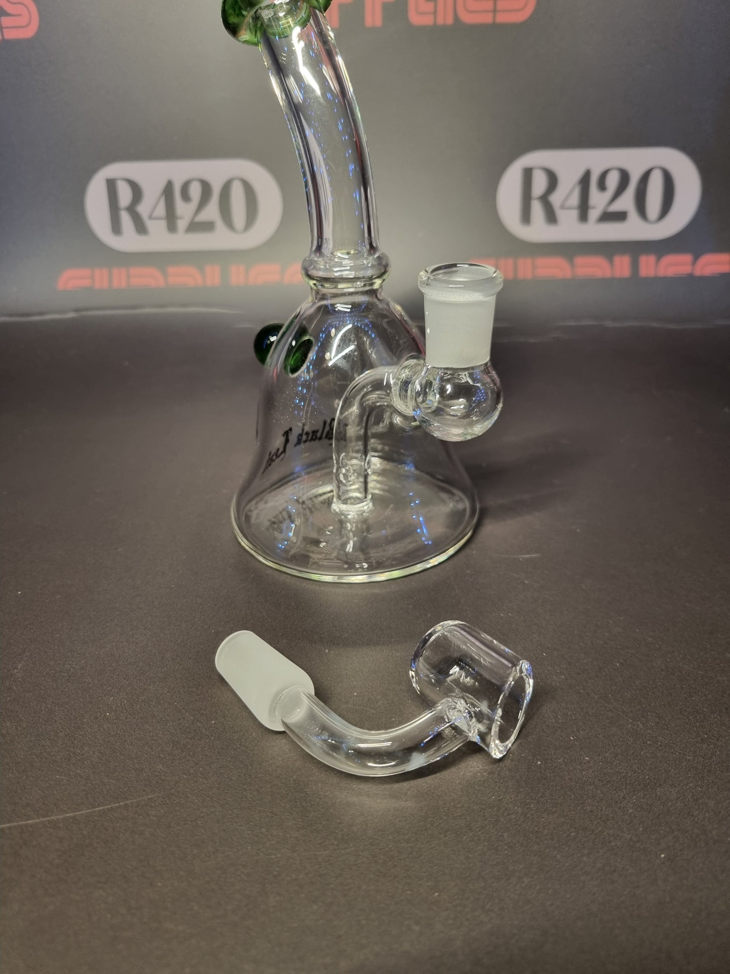 Black Leaf - Glazen Dab Rig - H155mm - Groen