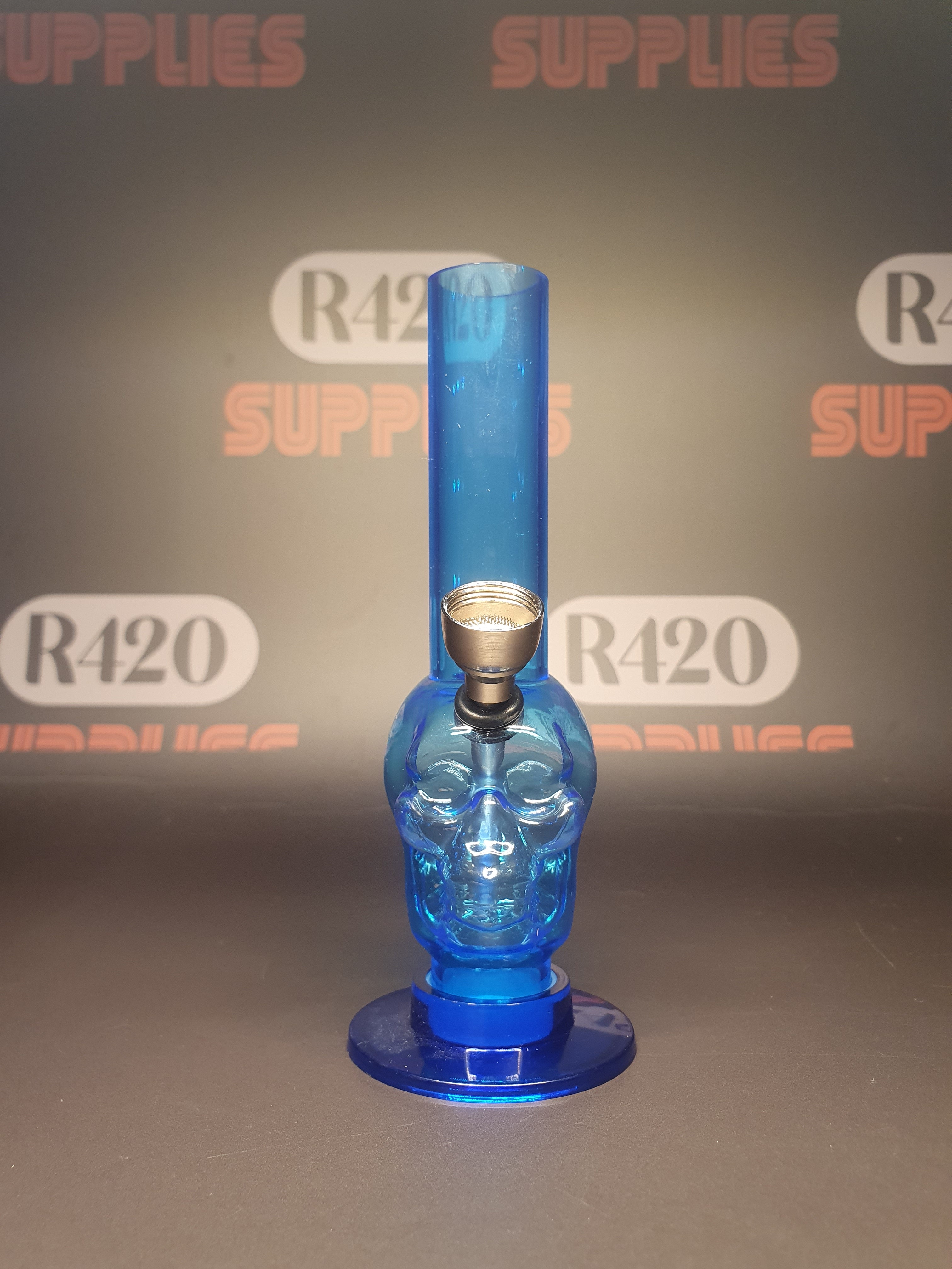Plastic Mini Skull Bong - Mixed Colours