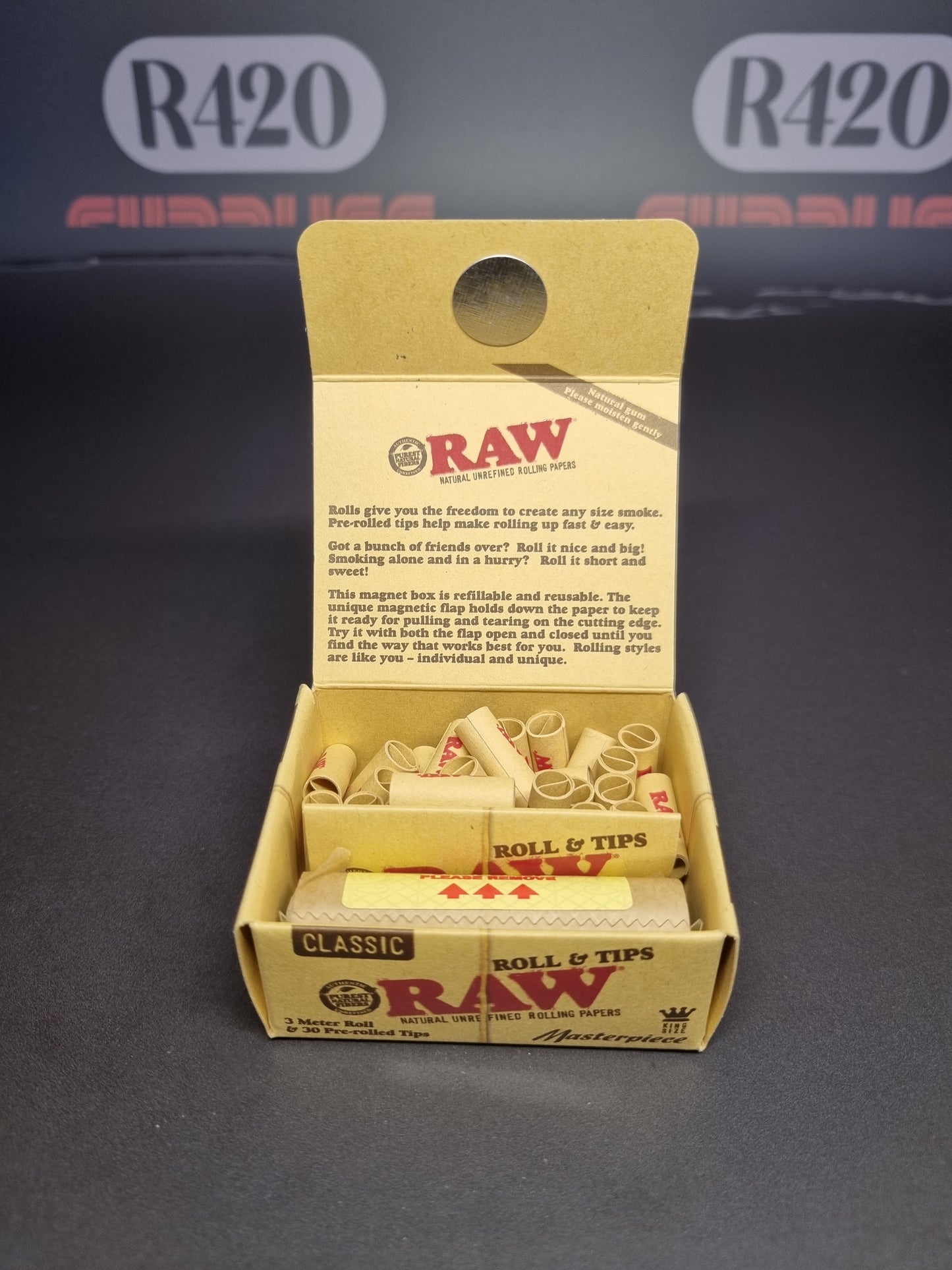 RAW Meesterwerk - Kingsize Rollen &amp; Tips