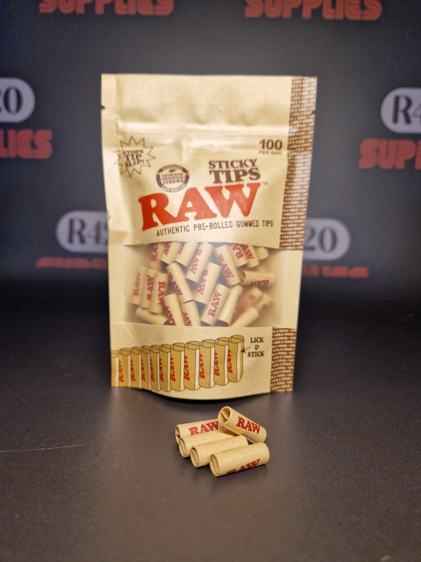 RAW Pre-Rolled Sticky Tips (100)