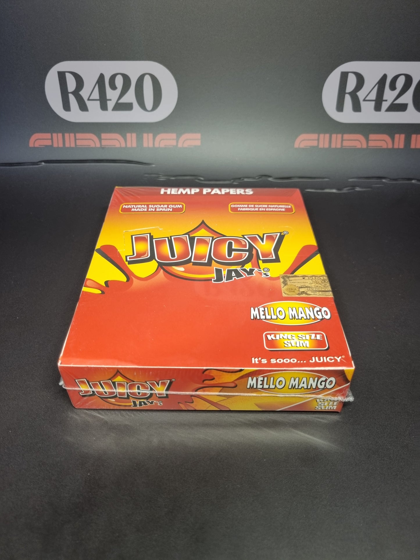 Juicy Jay's Kingsize Slim gearomatiseerde skins - Mello Mango