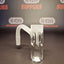 Quartz Banger - 10mm / 90° Male Fitting - Frosted Drip Design with Autospin