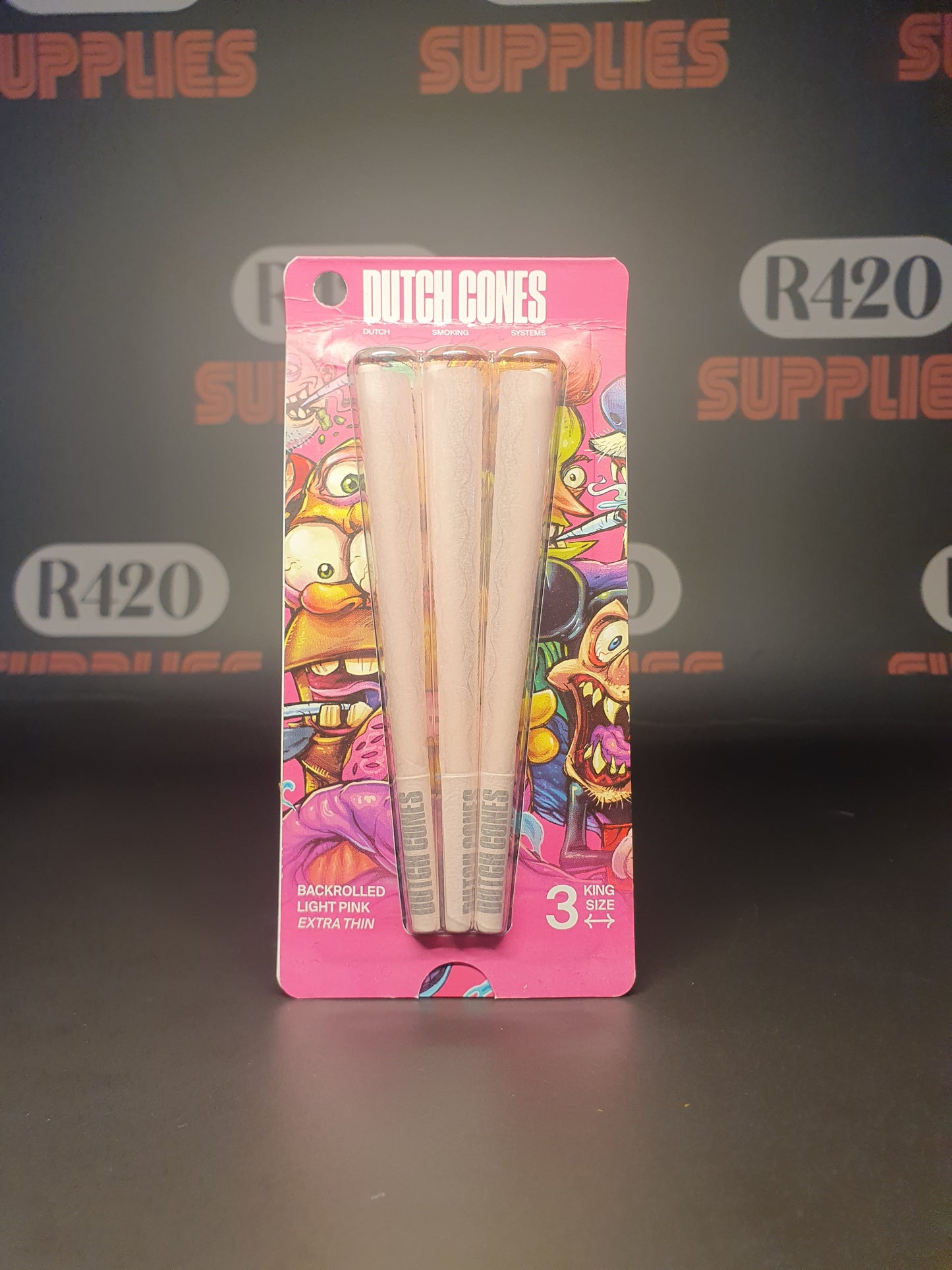 Dutch Cones - Kingsize - 3 Pack - Pink
