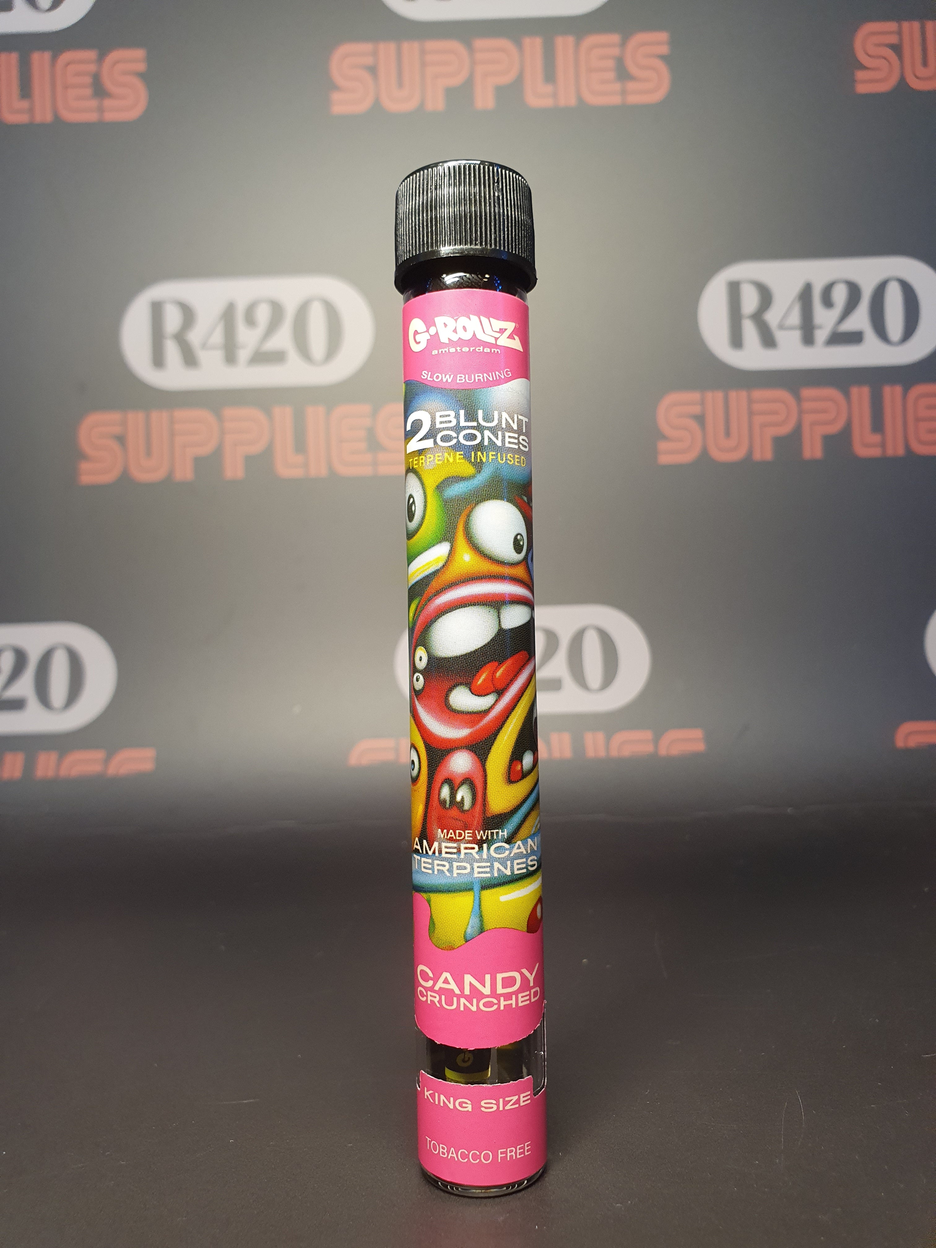 G-Rollz - Pre-Rolled Terpene Infused Blunt Cones - Candy Crunched (2 Pack)