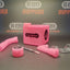 PieceMaker "Kube" Miss Pinky Glow Siliconen Dab Rig / Bong - 19cm (Ø23mm)