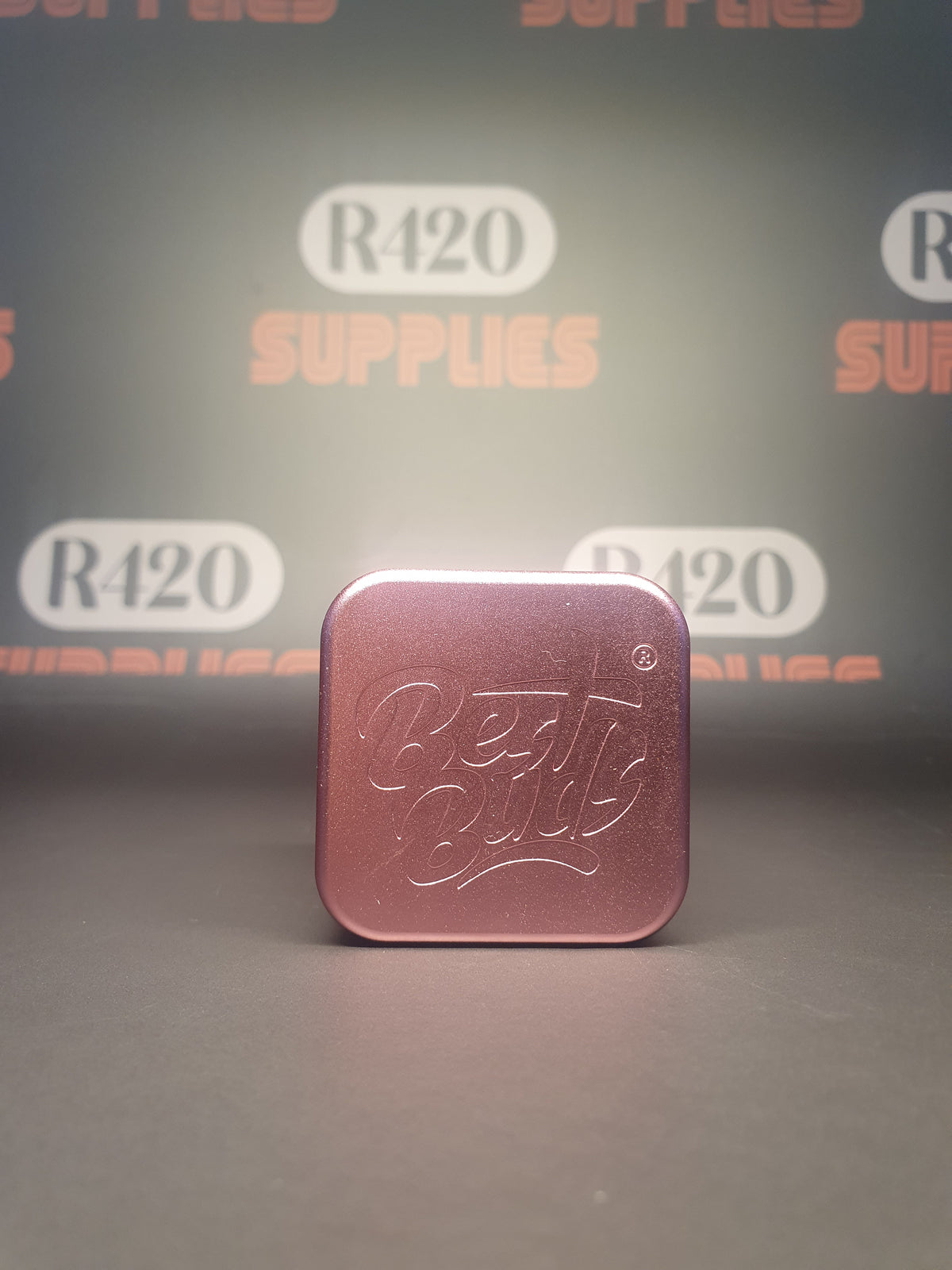 Best Buds 4-delige Aluminium Grinder - Vierkant - Roze