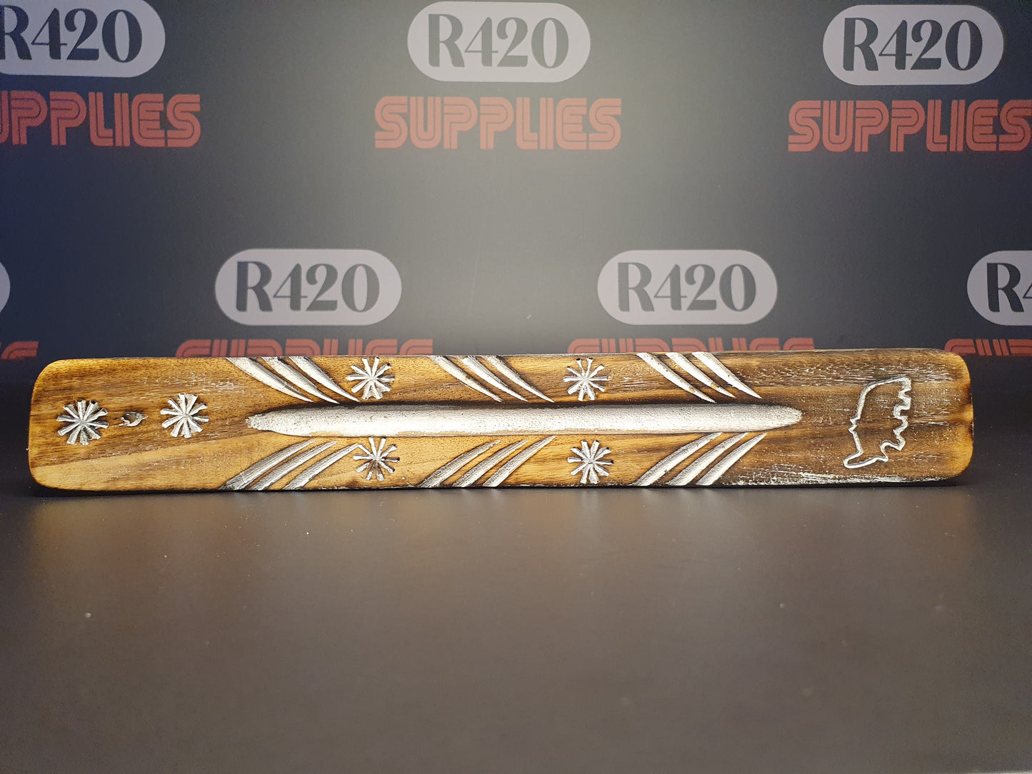 Flat Wooden Incense Burner