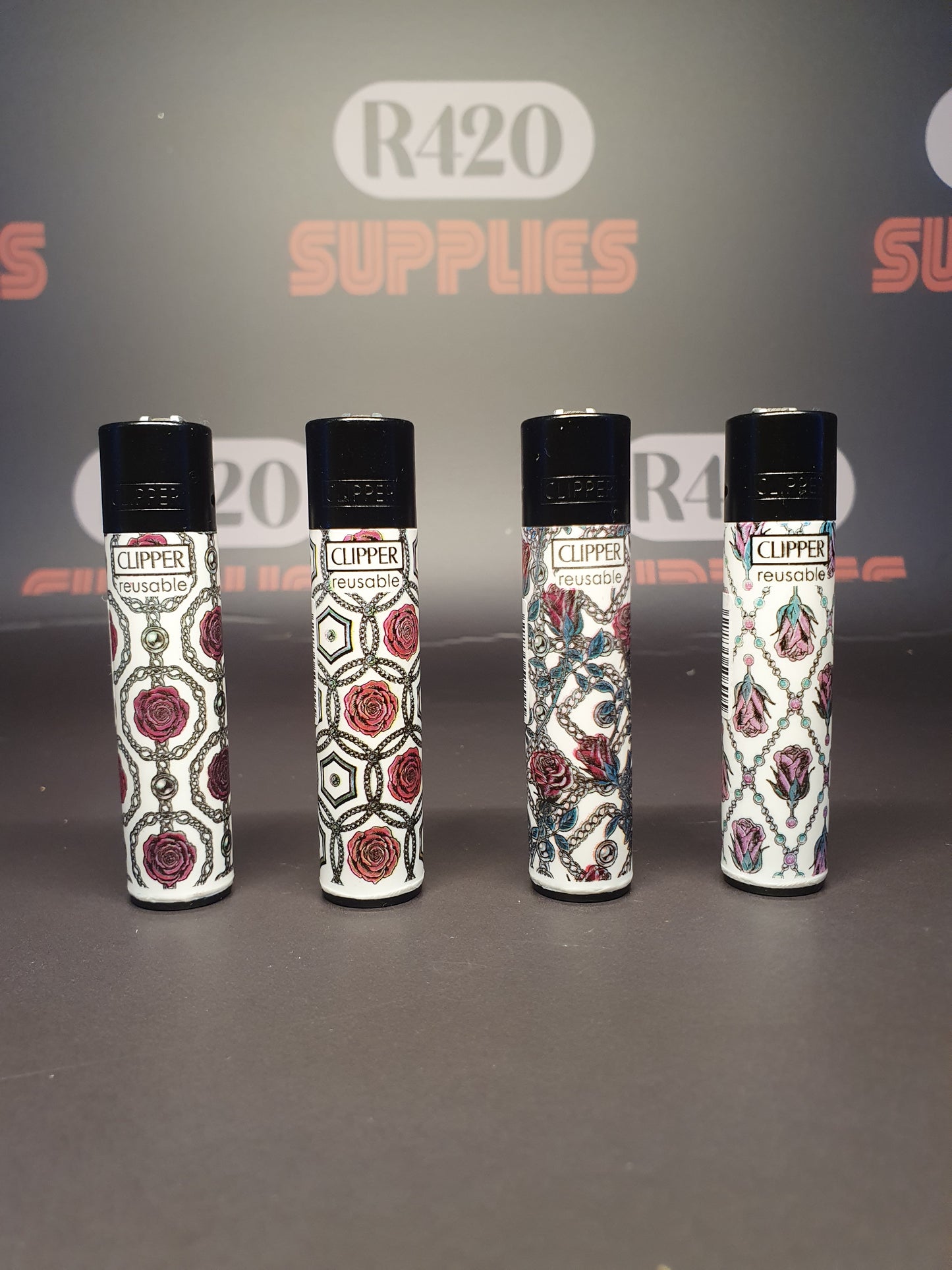 Clipper aansteker - Rozen & Goud