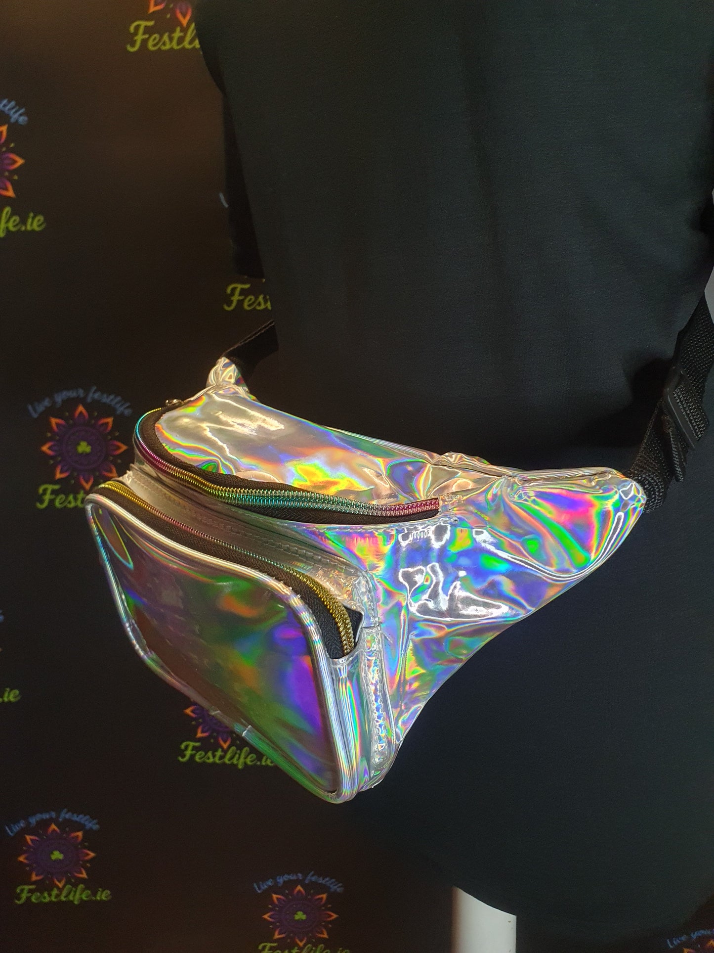 Holografische Festival Heuptas – 3 Kleuren (Zilver, Blauw, Roségoud)