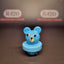Glass Carb Cap - Bear - Mixed Colours