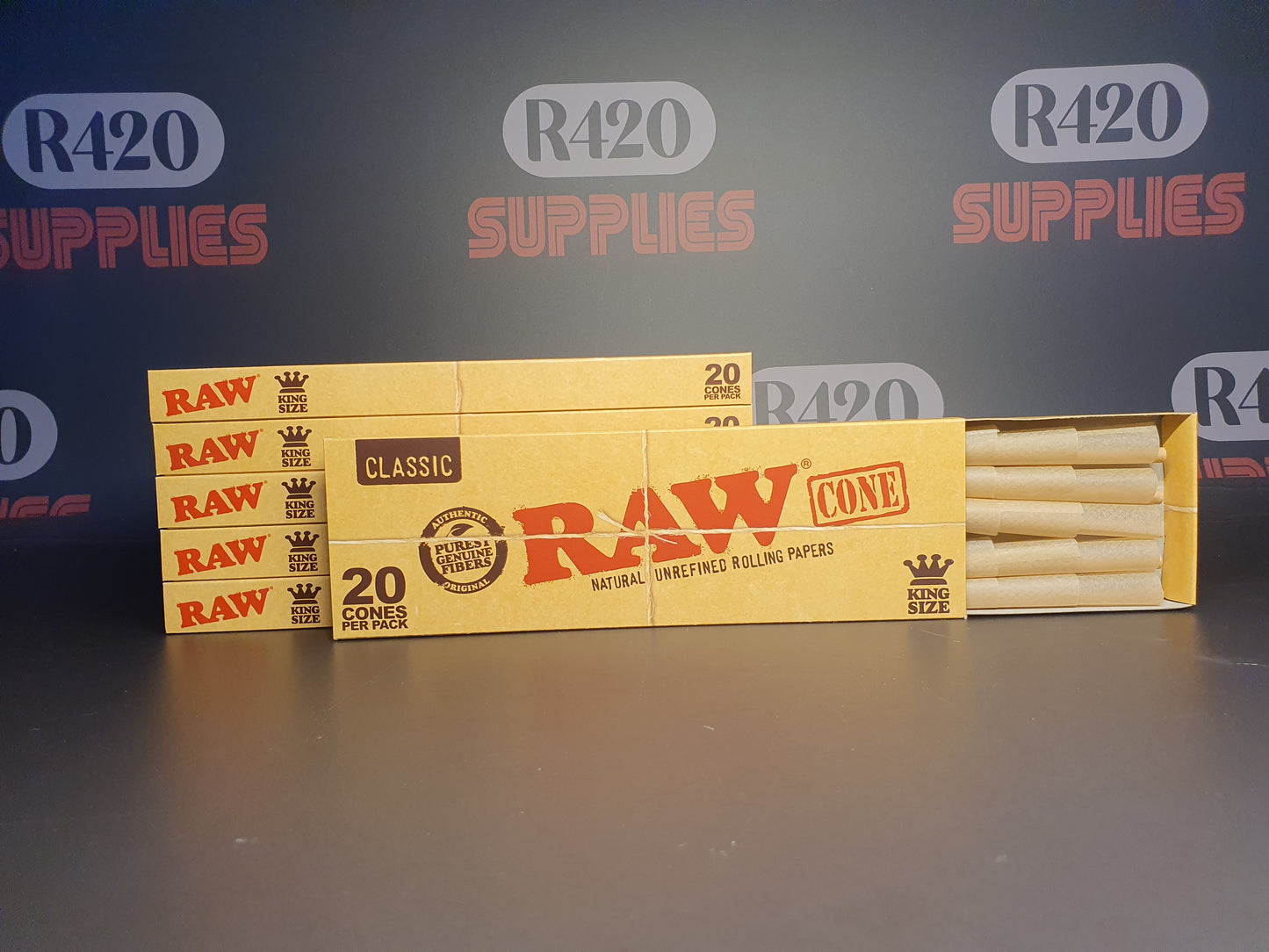 RAW Kingsize Cones Bulk Pack (6)