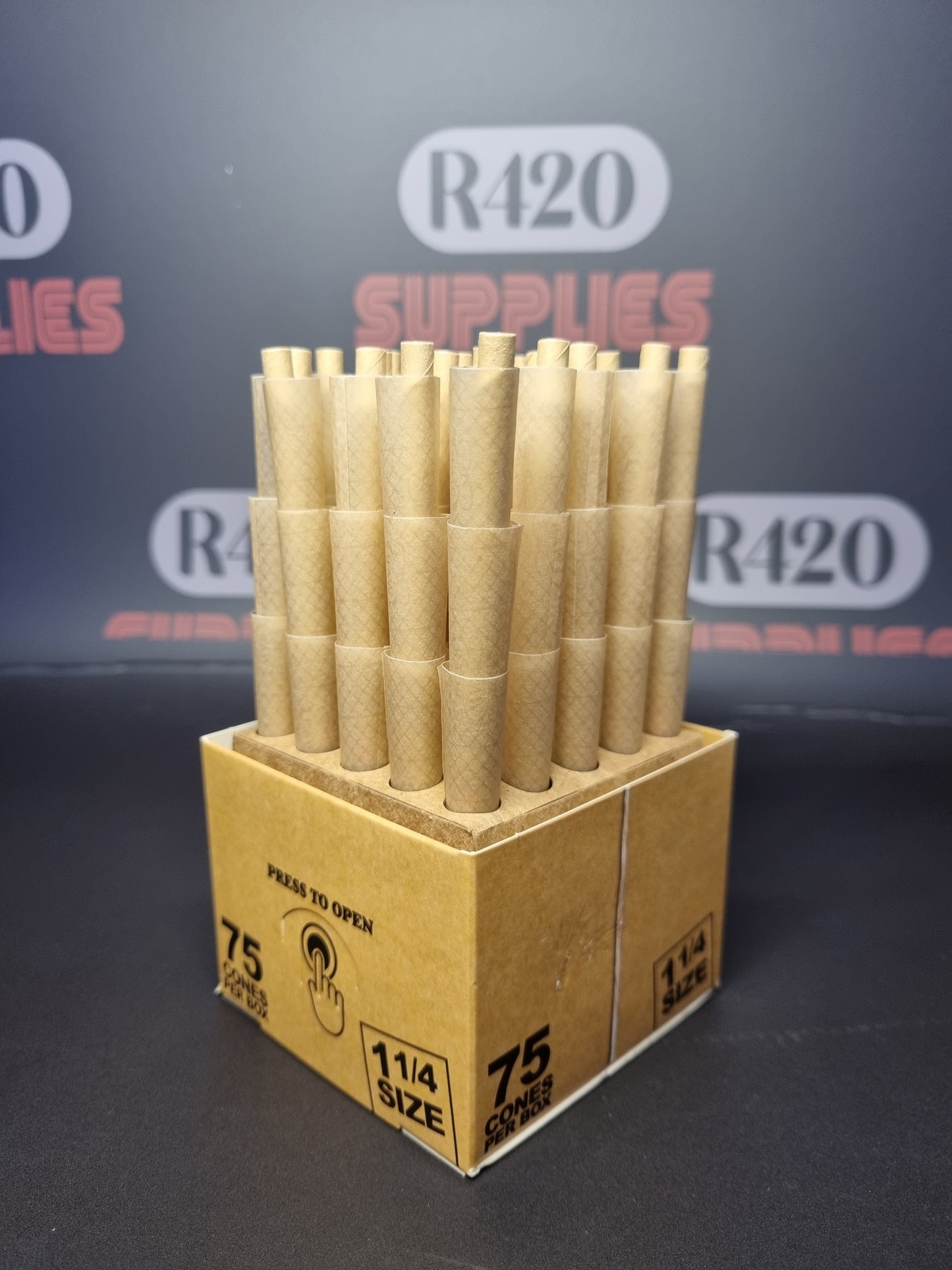 RAW Classic 1 1/4 Cones - 75 Pack