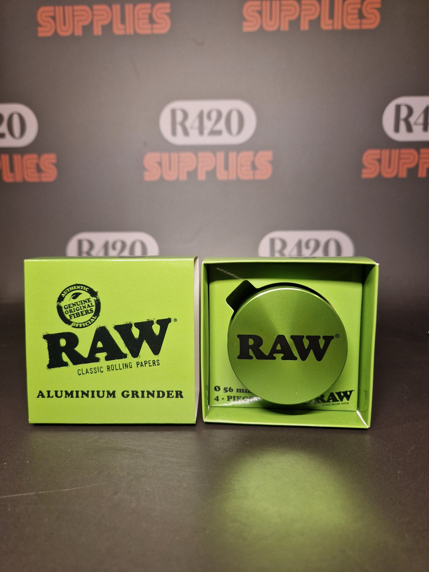 RAW Aluminium Green Metal Grinder