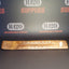 Flat Wooden Incense Burner with Brass Design