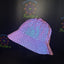 Reflective Flash Reactive Bucket Hat – Luminous Rave Style