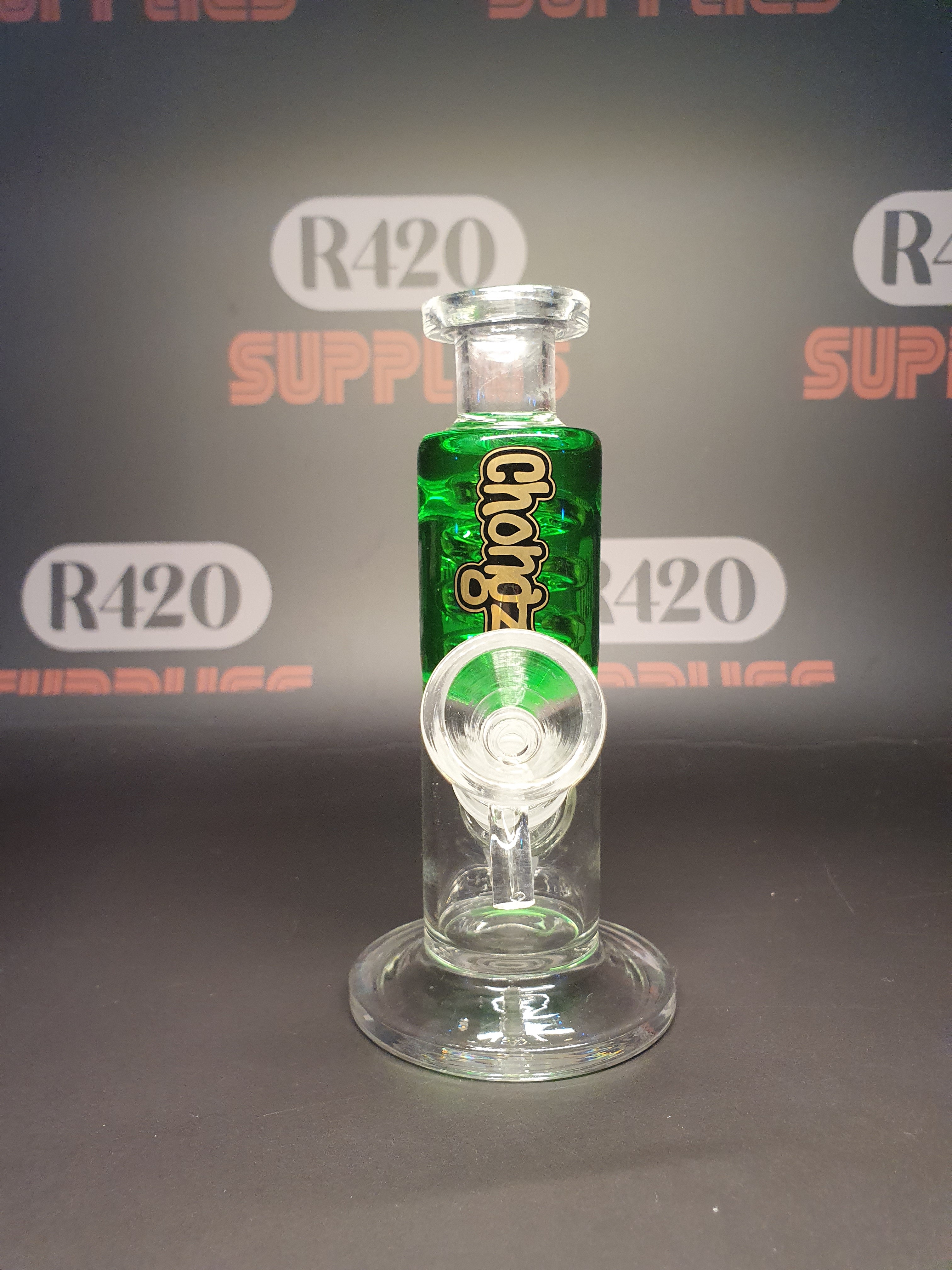 Chongz 15cm Liquid Filled Bong - Green Floyd
