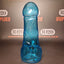 Glass Penis Shaped Bong - 17cm - Blue