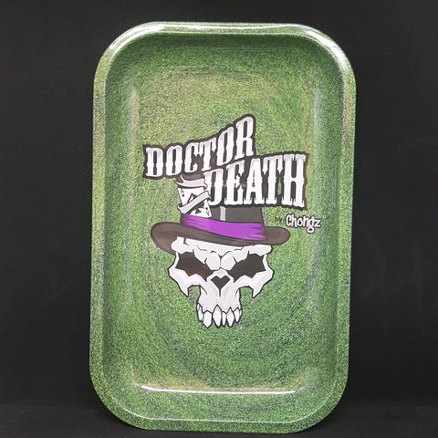 Chongz – Doctor Death - Small Metal Rolling Tray