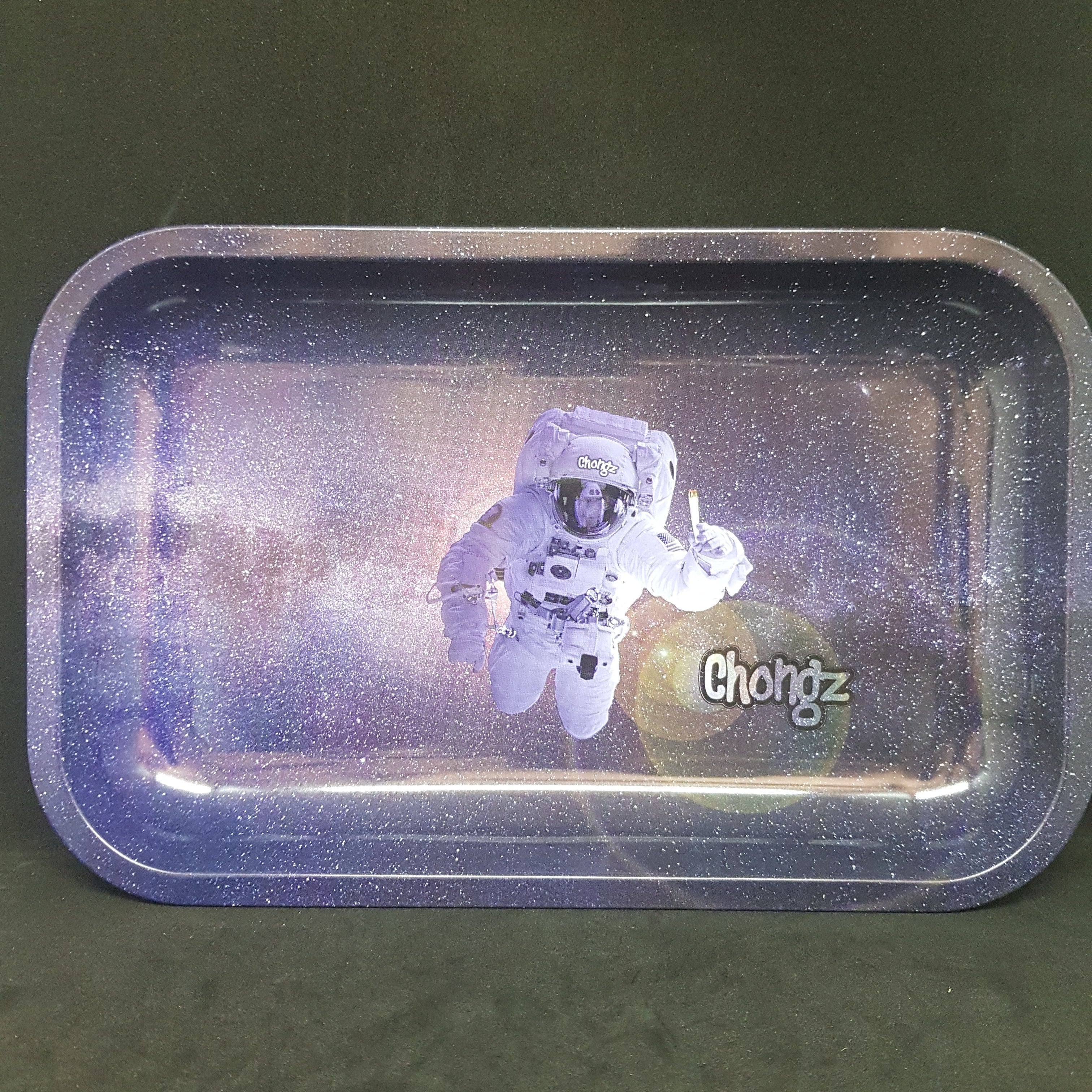 Chongz – Space Man - Small Metal Rolling Tray