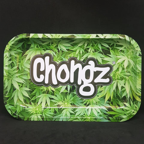 Chongz – Mix Leaves - Small Metal Rolling Tray