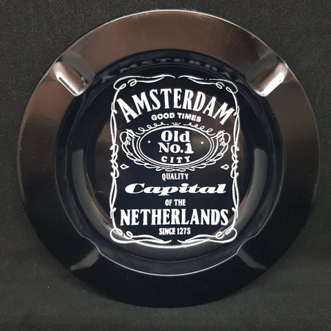 Amsterdam Liquor Label - Metal Ashtray