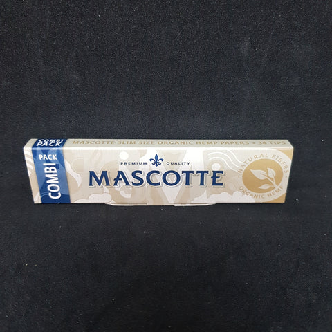 Mascotte Organic Hemp Rolling Papers - Kingsize Slim with Tips