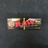 RAW Black Connoisseur 1 1\4 size + Tips