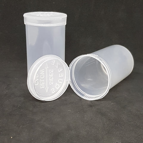 Pop Top Plastic Storage Tub - 19 Dram - 40mm