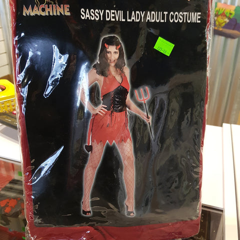 Adult Halloween Costume - Sassy Devil Lady