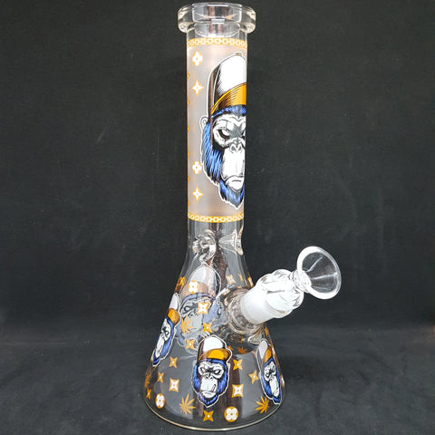 Smokin Gorilla -  Beaker Style Glass Bong 25cmh
