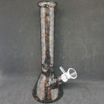 Mexican Skulls -  Beaker Style Glass Bong 26cm