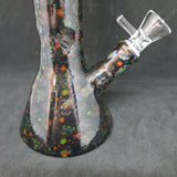 Mexican Skulls -  Beaker Style Glass Bong 26cm