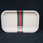 Plant of Life - Cannabinoiding People - Small Metal Rolling Tray