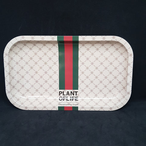 Plant of Life - Cannabinoiding People - Small Metal Rolling Tray