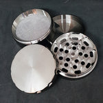Black Chrome Metal Grinder - 60mm - 4 Part