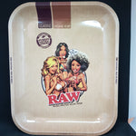 RAW Metal Rolling Tray - Bikini Girls - Large
