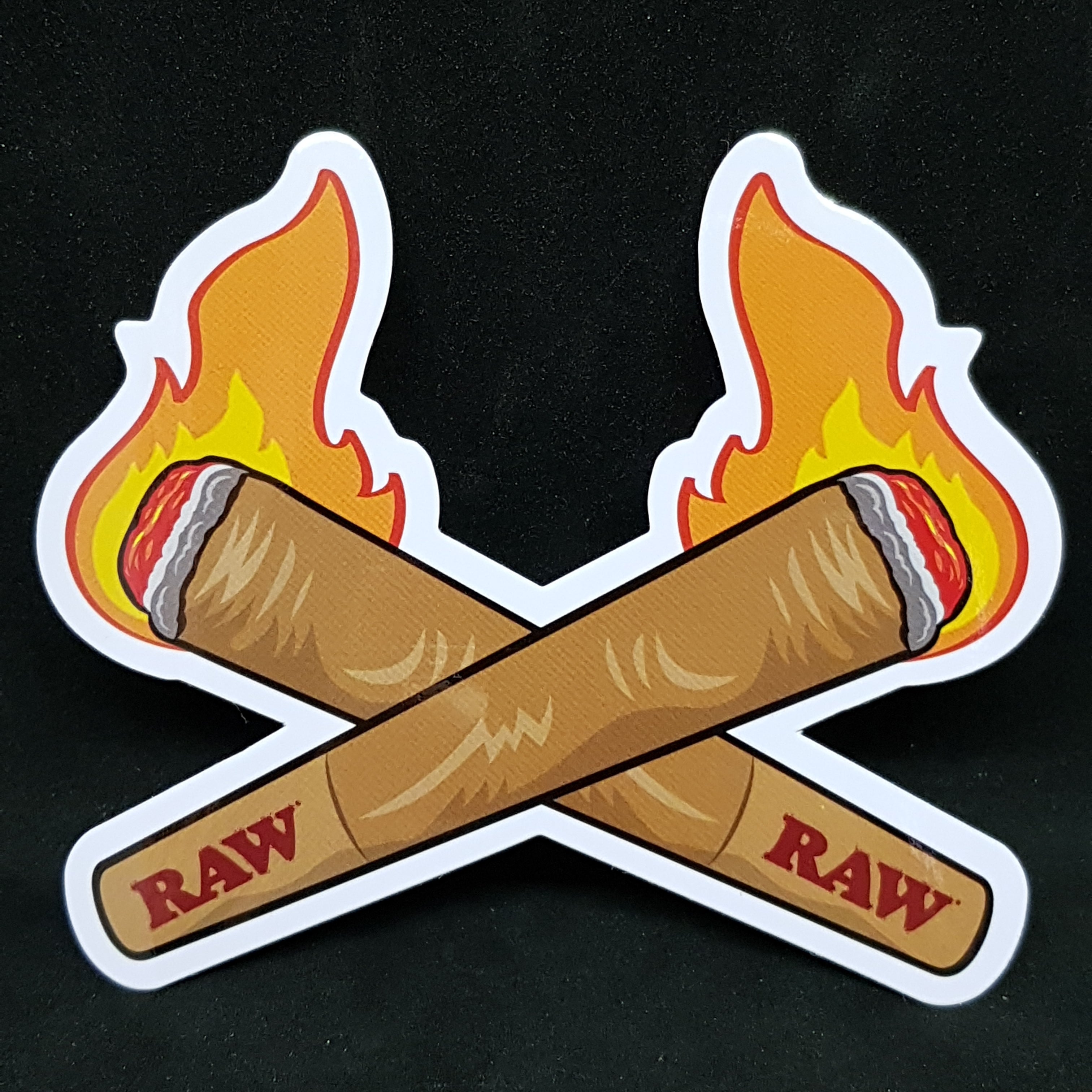 Raw File Sticker RAW Sticker Style 2 - Crossing Cones – R420 Supplies