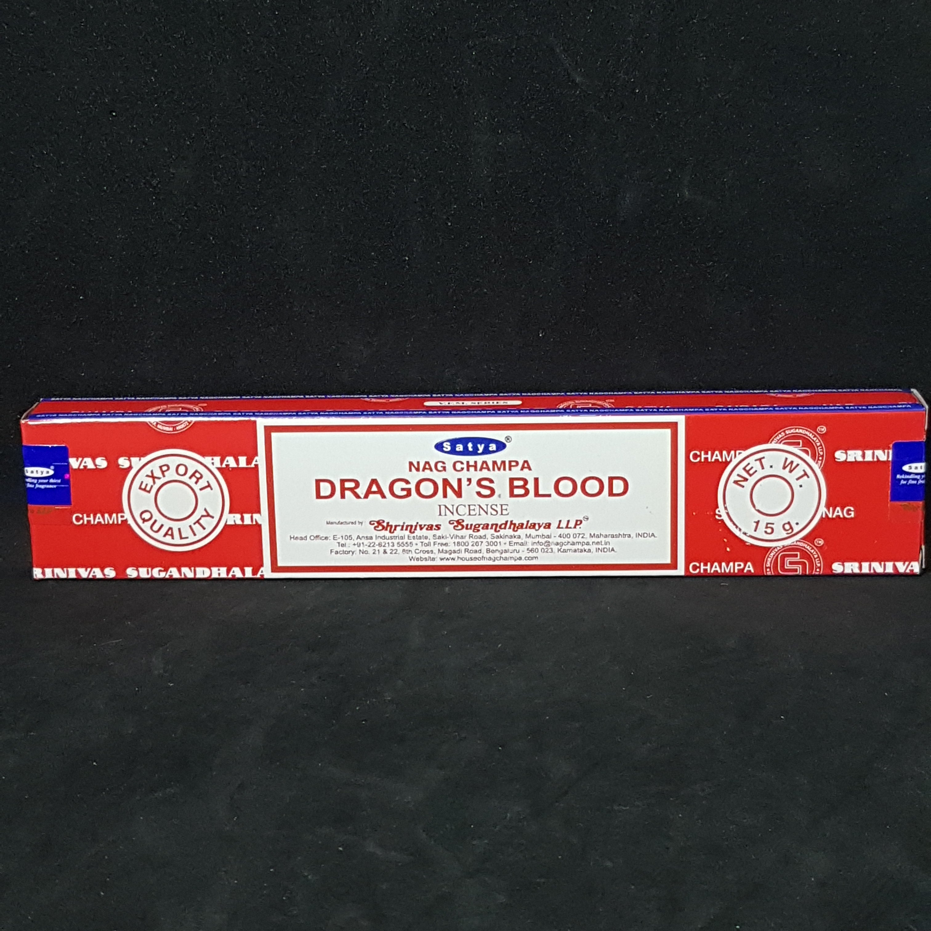 Satya Incense Sticks - Dragon's Blood