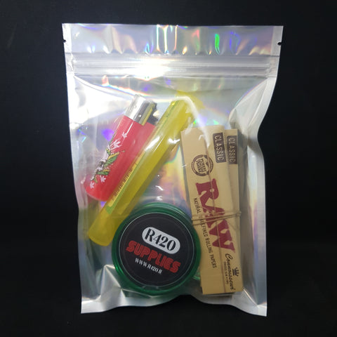 RAW Travel Pack - Papers, Grinder, Lighter & Holder